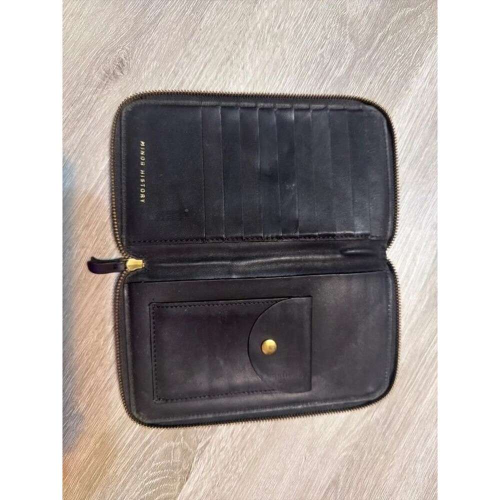 Minor History The Tall Coupe Leather Wallet Gold